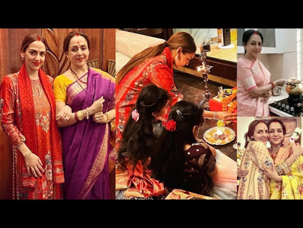 Hema Malini's Daughter Esha Deol Diwali celebration 